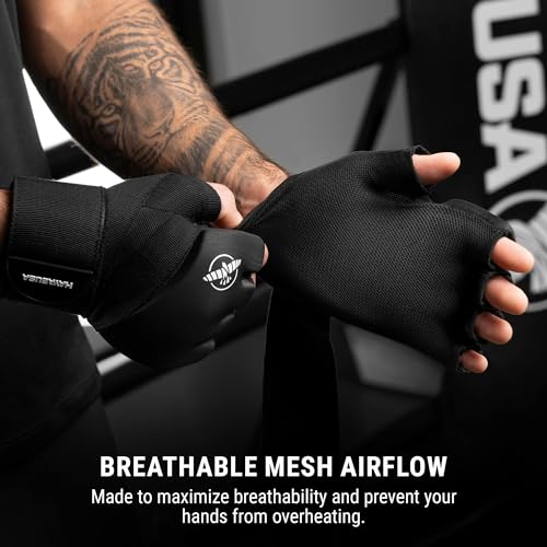 Hayabusa Elite Quick Wraps - Boxing & Martial Arts Hand Wraps - Black - size: Small