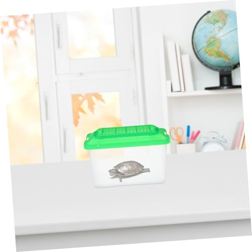 WOONEKY Portable Fish Tank Toy Plastic Fish Tank for Turtle Goldfish Box Reptile Habitat Turtle Nest Snake Storage Container Easy Cleaning