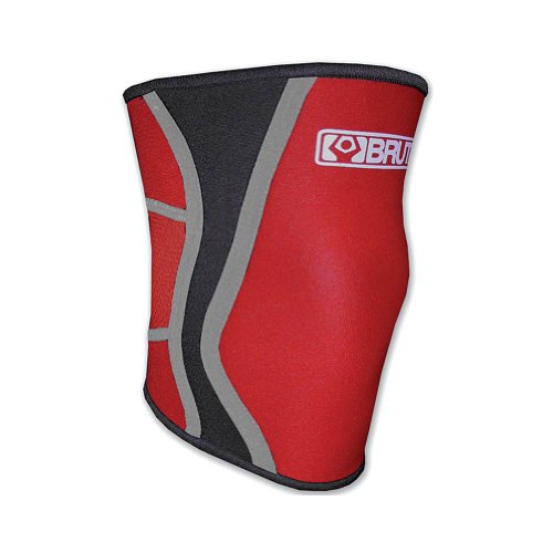 Brute Icon Padless Knee Sleeve - SIZE: Medium, COLOR: Red