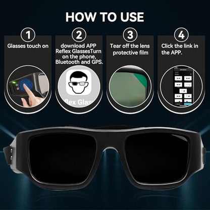 Netrix Reflex Strobe Glasses for Sports Training, Reaction Speed Trainer | Tennis training equipment•vision training strobe glasses•eye training glasses•Magnetic Charging•Touch Control