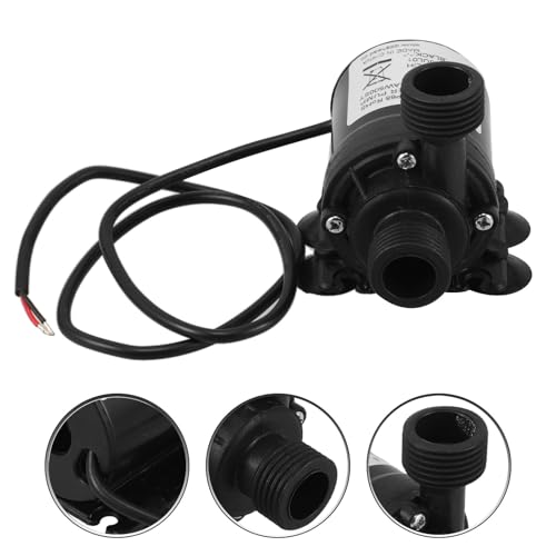 WOONEKY 12v Dc Submersible Water Booster Pump with Ceramic Shaft and Suction Cup, Micro Circulation Pump for Solar Panel, Aquarium, Rainwater Transfer, and Irrigation Applications