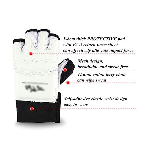 Taekwondo Palm and Foot Protector Karate Gloves - size: Large