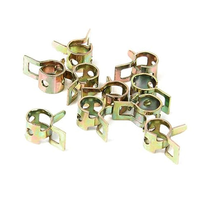 10 Pack 9mm Hose Spring Clips Universal Hose Pipe Fastener Tube Clamp Set