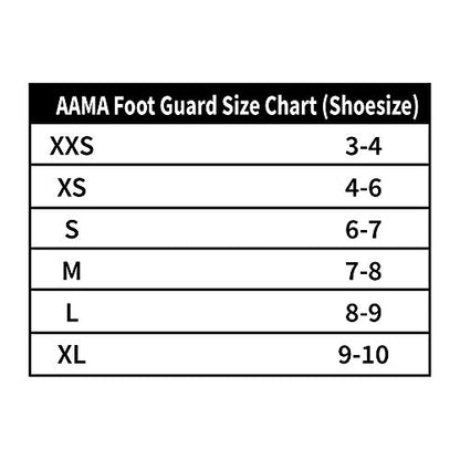 AAMA Taekwondo Martial Arts Foot Guard Protector Gear for Sparring - Training - Competition - size: Medium