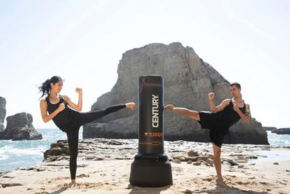 Century Torrent Freestanding Punching Bags - T1 or T2 Options | Black Free Standing Training Heavy Bag | Ideal for Martial Arts, Boxing, Kickboxing and Cardio Workouts | Designed for Men and Women - style: T1