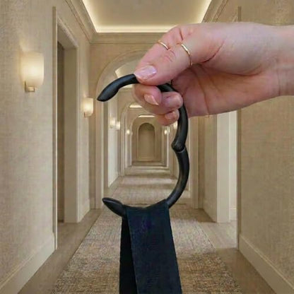 Clipa Bag Hangers The Ring that Opens into a Hook, Closes Automatically - color: Matte Black