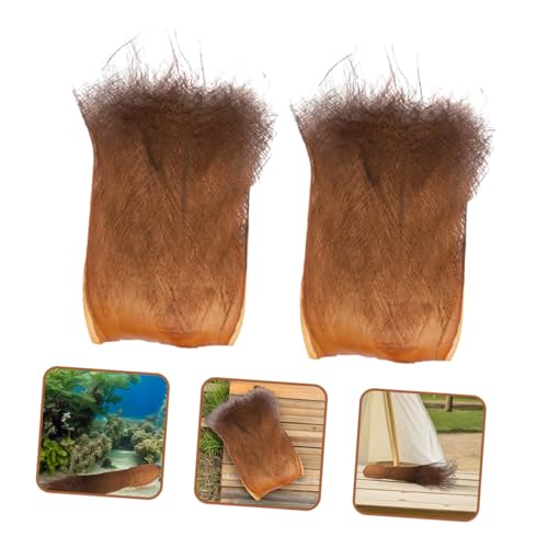 Hemobllo 5 Sheets Realistic Artificial Palm Bark Natural Garden Decor Plant Accessories for Aquarium Fish Fry Hatching Home Office Greenery Background