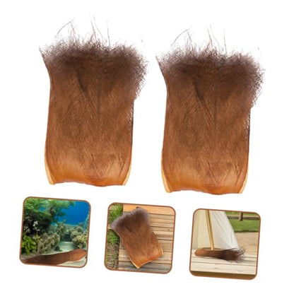 Hemobllo 5 Sheets Realistic Artificial Palm Bark Natural Garden Decor Plant Accessories for Aquarium Fish Fry Hatching Home Office Greenery Background