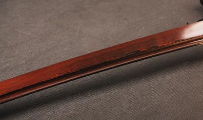 41 Inch Handmade Authentic Japanese Samurai Katana Sword Full Tang Red Damascus Steel Collectible Men's Fine Gifts