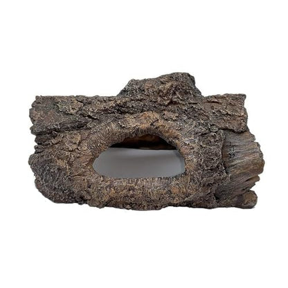 Aquarium Decoration Cave Resin Hollow Tree Trunk Log Terrarium Ornament Fish Tank Hideout for Betta Cichlid Shrimp Small Reptile Gecko