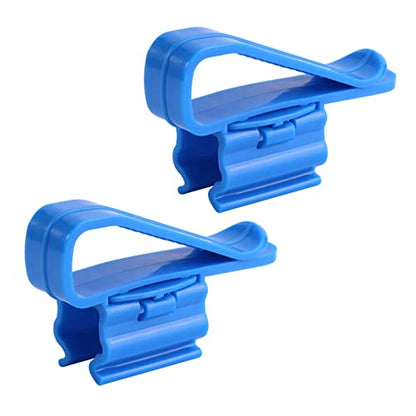 Multifunction Tube Clip 2Pcs Multifunction Plastic Adjustable Fish Mounting Clip Water Pipe Tube Clamp Hose Holder Stabilize Hose Along of Buckets and