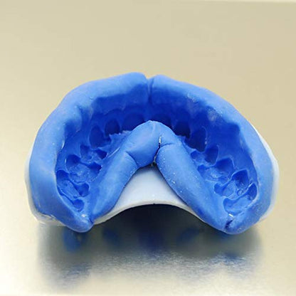 Impact Custom Professional MMA/Boxing/Muay Thai Mouthguard with Trim for Gag Reflex - color: Black/Blue Tie Dye