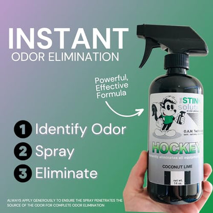 The Stink Solution Hockey Odor Eliminator Spray, Unscented, 16 oz & 4 oz - size: 10 Fl Oz (Pack of 2)