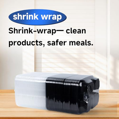 To Go Containers 40 Pack 34oz - Shrink-Wrapped Ready to Use | 4-Compartment Leak-Resistant No Pre-Wash | BPA Free Shatterproof Flexible PP | Microwave Safe, Catering & Leftover Storage - size: 34 oz