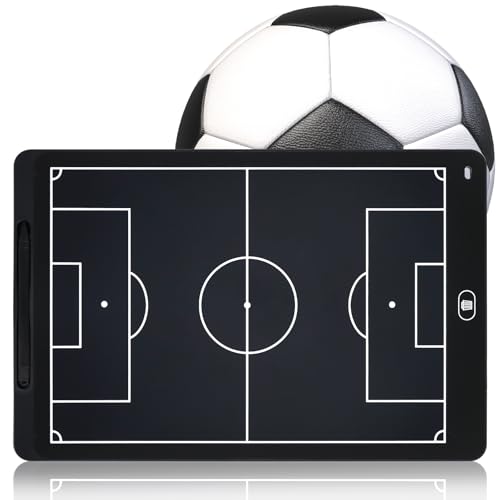 Soccer Coach Board,LCD Tactic Coaching Board,Digital Football Coaching Board,Writing Tablet Blackboard LCD Tactical Board with Stylus Pen for Strategy Planning and Training