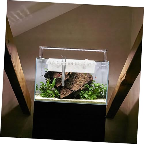 YARNOW Aquarium Storage Rack Acrylic Plant Holder for Fish Tank Tool Organizing Mount