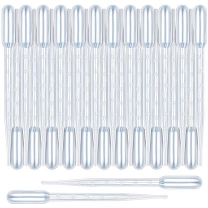 Teenitor 3ML Pipettes Plastic Eye Droppers, 25PCS Plastic Transfer Pipettes for Essential Oils, Dropping Pipettes 3Ml Plastic Dropper Transfer of Liquids