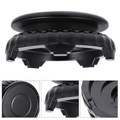 Alipis Rotating Bonsai Pedestal 5.11In Round Fish Tank Flowerpot Base Vase Display Stand for Home Office Garden Decoration