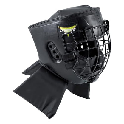 ProForce Thunder Padded Combat Head Guard with Face Cage - Medium, Black