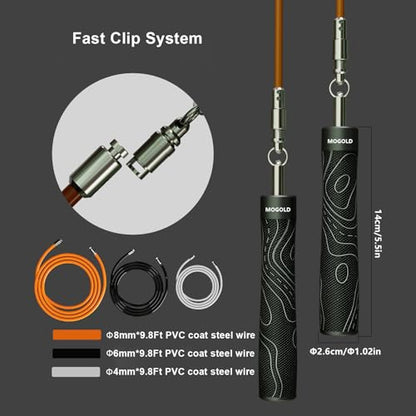 Weighted Jump Rope for Men Women -Interchangeable 1/5lb 1/4lb 1/2lb Heavy jump ropes - 360 Degree Spin - Length Adjustable,Ergonomics Leather Grip Skipping Rope for Fitness Weight Loss & More - color: T64 Earth