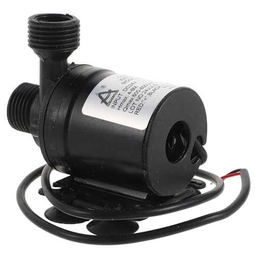 Kisangel Electric Submersible Water Booster Pump 24v Dc with Stainless Steel Shaft and Suction Cup for Aquarium, Fountain, and Irrigation Applications