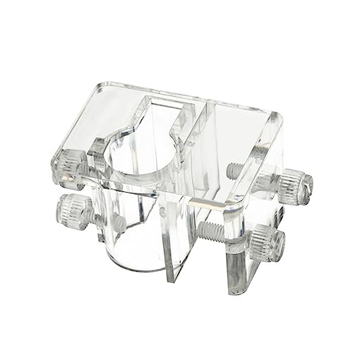 NOLITOY 3pcs Acrylic Aquarium Water Clamp Holder Fish Tank Fixed Pipe (Size s 5-20mm)