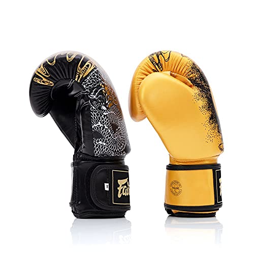 Fairtex BGV26 Harmony Boxing Gloves, Leather Muay Thai MMA Kickboxing Gear - size: 10oz