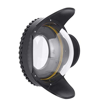 Sea frogs Dome Port Lens, 67mm Fisheye Wide Angle Lens Shade Underwater Camera Housing Case 60m Waterproof Underwater Dome Port Housing
