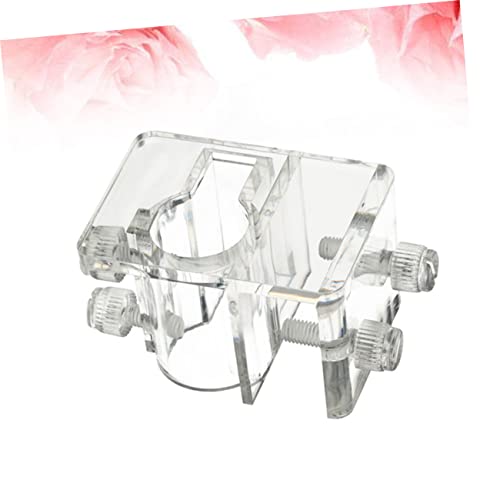 NOLITOY 3pcs Acrylic Aquarium Water Clamp Holder Fish Tank Fixed Pipe (Size s 5-20mm)