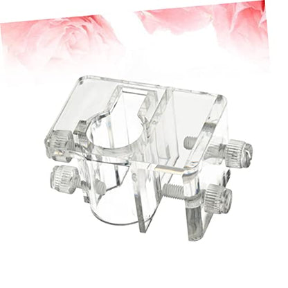 NOLITOY 3pcs Acrylic Aquarium Water Clamp Holder Fish Tank Fixed Pipe (Size s 5-20mm)