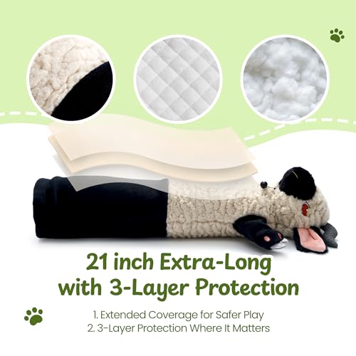 Cat Wrestling Glove, 22 inch Cat Puppet Wrestler with 3 Catnip Pouches & 3 Layer Resistant Protection, Interactive Cat Toy with Removable Bell for Boredom Relief & Mental Stimulation, Sheep - color: Sheep