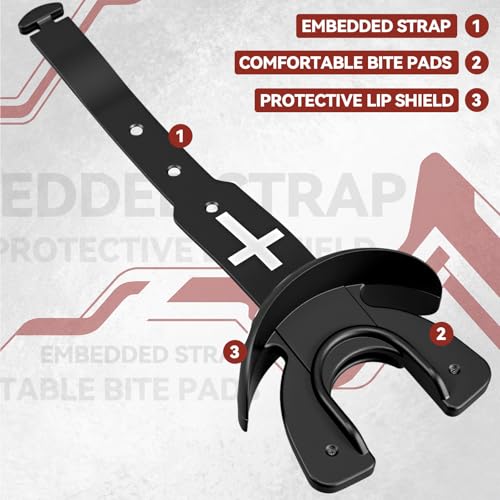 Outus 2 Pack Faith Cross Football Mouth Guard God First Philippians 4: 13 Youth Mouthguard Sports Lip Guard with Connected Strap Fits Adult & Youth for Football Lacrosse MMA Boxing Brace