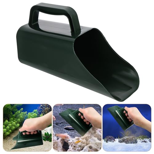 PRETYZOOM Plastic Fish Tank Shovel and Aquarium Gravel Tool, Portable Sediment Scooper with Water-Permeable Design for Fish Tank Sand and Aquatic Plant Substrate Maintenance