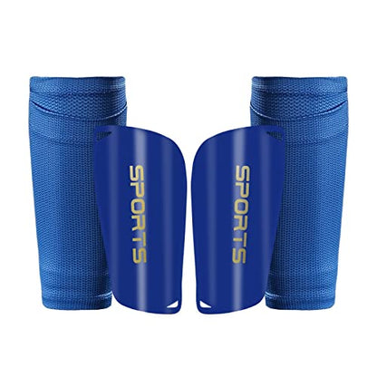 AIMISICAR Kids Youth Soccer Shin Guards for 3-15 Years Old, Boys & Girls - color: Blue, size: S ( 3'3" - 3'10" Tall )