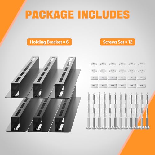 Overhead Garage Storage Rack, Heavy Duty Ceiling Storage Rack | 26 Inch Adjustable Ceiling Bin Storage System, 6 Sets for 5 Bins - style: For 5 Bins