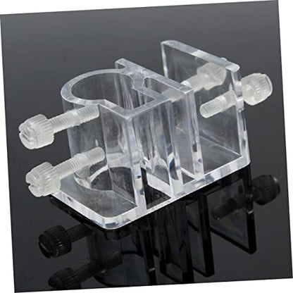 Levemolo Water Tube Clamp for Aquarium 4pcs Acrylic Aquarium Water Clip Fish Tank Holder Clamp Stainless Steel Pipe Fixing
