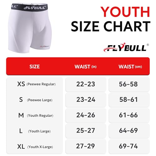 2-Pack Boys Cup Underwear Youth Boxer Briefs with 1 Protective Athletic Cup for Baseball, Football, Lacrosse - color: White, size: X-Large
