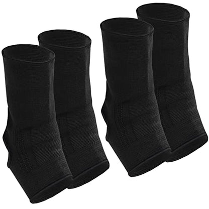 Geyoga 2 Pairs Muay Thai Ankle Support Compression, M - color: Black, size: M