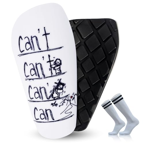 TOMIYO Soccer Shin Guards with Socks Kids 10-12 Calf Protective Equipment - color: Can't, size: Large