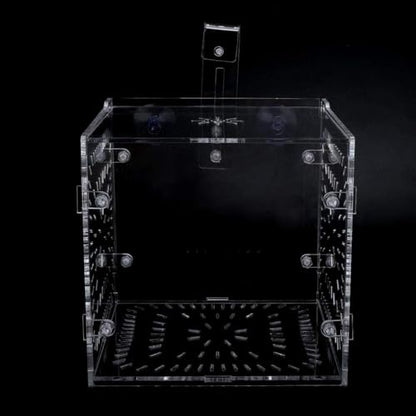 Fish Isolation Breeding Box Acrylic Incubator Floating Aquarium Hatchery Breeding and Parenting Box for Fish Aquarium(15CM*15CM*15CM)