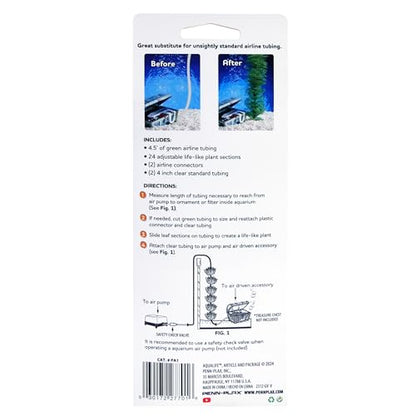Penn-Plax Plant-Air Airline Tubing for Aquariums- 60" of Tubing That Looks Like an Aquarium Plant (PA1) - size: 60"