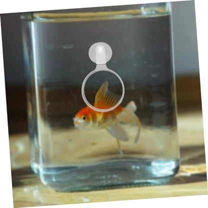 Aquarium Magnifier Suction Cup Betta Fish Micro Landscape Educational Tool