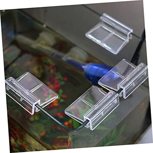 LIOOBO 10pcs Acrylic Support Frame for Fish Tanks Clips Aquarium Lid Clips Aquariums Fish Tank Rack