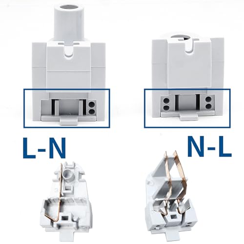 Surf turtle 8 Pair Tombstone Single Pin FA8 Base Holder Socket Connector with T8 T10 T12,for 8ft Light Emitting Diode Fluorescent Tube Light - style: 8-Pairs