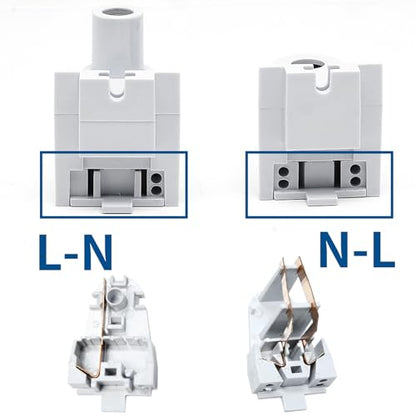 Surf turtle 8 Pair Tombstone Single Pin FA8 Base Holder Socket Connector with T8 T10 T12,for 8ft Light Emitting Diode Fluorescent Tube Light - style: 8-Pairs