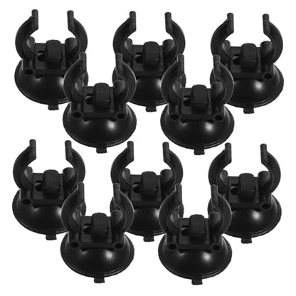 10Pcs Aquarium Suction Cup Holders for Heating Rods and Light Tubes Easy Install Clips Firm Stable Mounting for Fish Tank Accessories Protects LED Bulbs and Rods