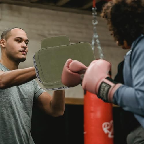 FOMIYES Thickened Canvas Kick Shield for Training, Green Boxing Body Pad
