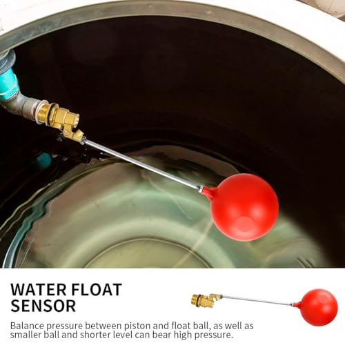 3/4 Inch float valve for water tank | water trough float valve| water float valve| Automatic Water Level Control for Water Tanks| Automatic stock tank | With 6 Inch Float Ball(2-Pack)