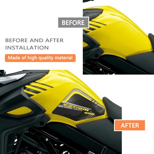 for V-Strom DL650 2025 2026 V-Strom 650 XT 650XT DL 650 Motorcycle Stickers Rubber Oil Tank Pad Protector Side Non-Slip Protection Decals (c)