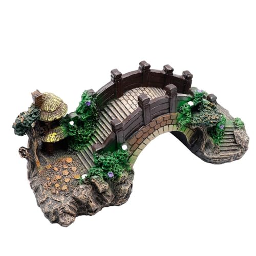 Resin Arch Bridge Aquarium Ornament - Miniature Garden Decor for Fish Tank, Terrarium & Fairy Garden, Durable Artificial Bridge Model for Indoor/Outdoor Landscape Accessories